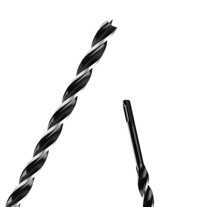 WOBLLMX 3/4" x 24" Auger Drill Bit with SDS Plus Shank for Wood,Tri Flute Ship Auger Long Drill Bit for Soft and Hard Wood,Tree Stump,Plastic,Drywall and Composite Materials - Image 1